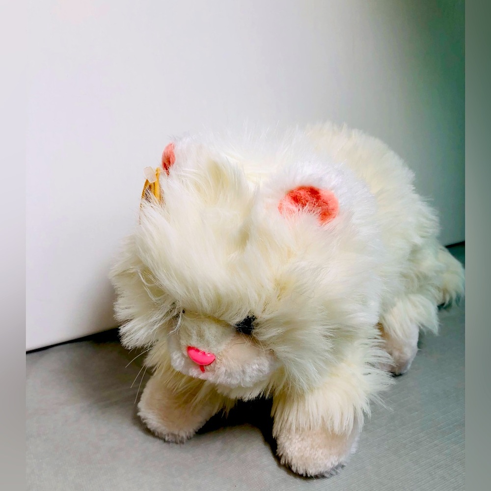 Vtg  1979 Russ Berrie SABRINA White  Kitty Cat Plush Stuffed Animal #558